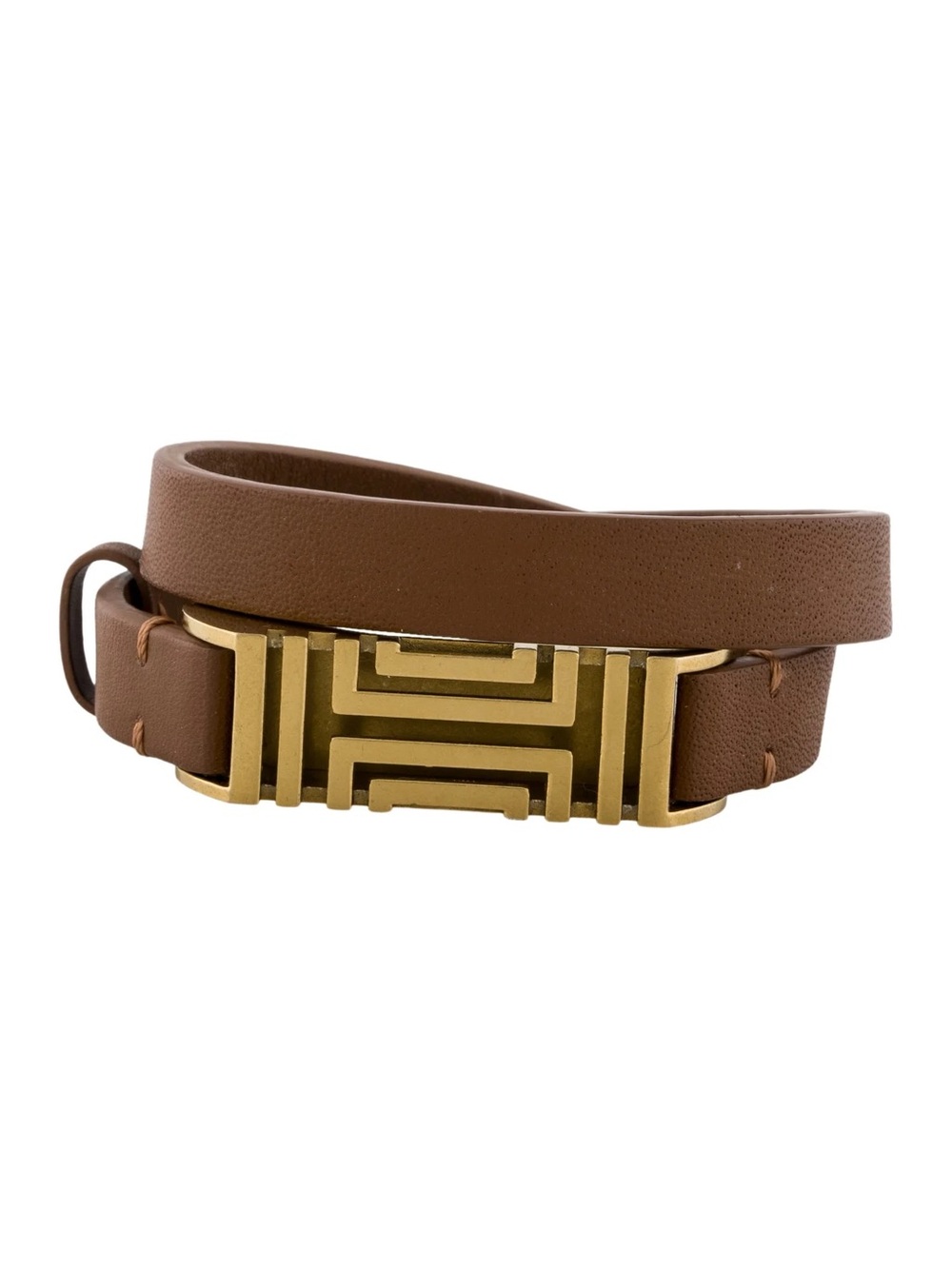 Tory Burch • Fret leather wrap bracelet